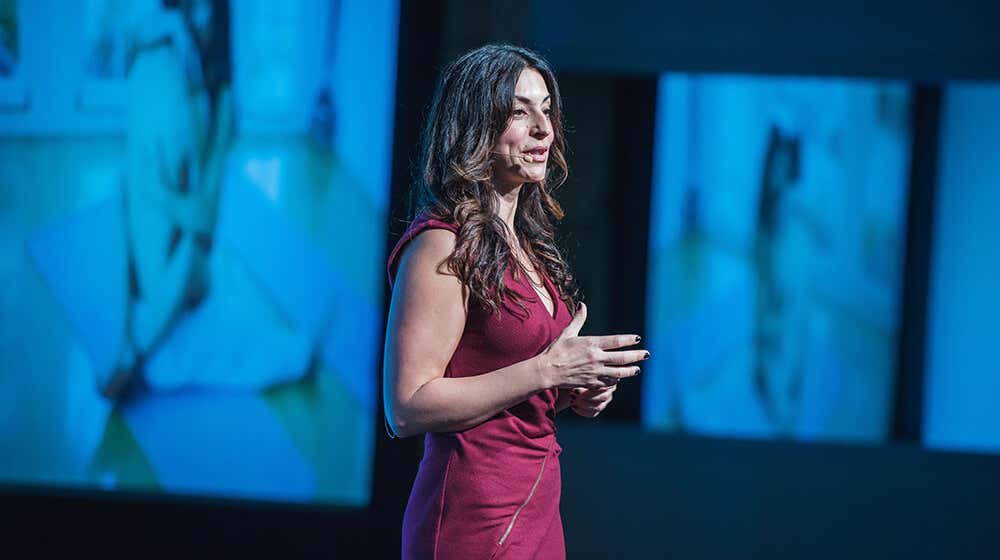 Psalm Isadora on stage at A-fest 2016 in Mykonos, Greece