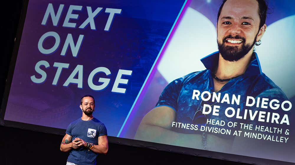 Ronan Diego de Oliveira durante Mindvalley University en Pula, Croacia