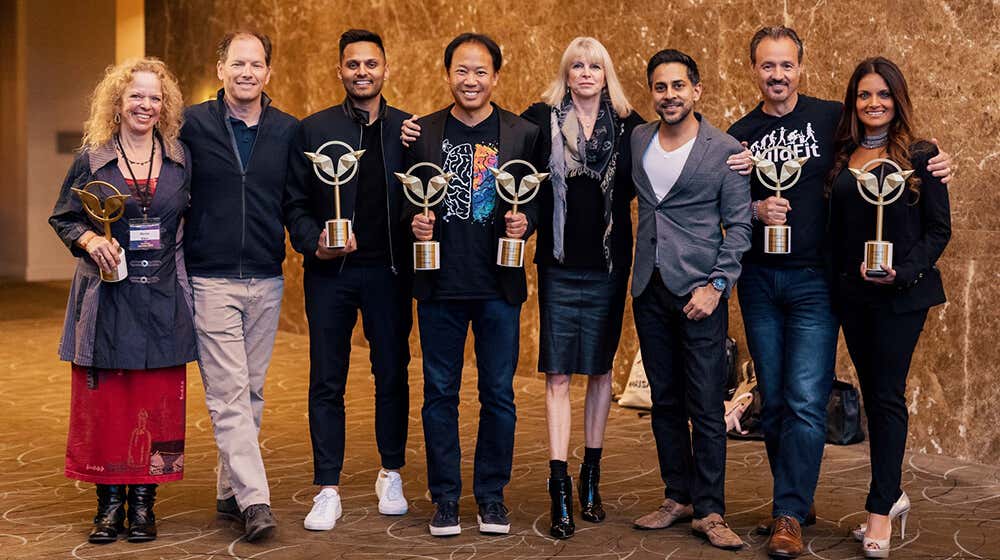 Dr. Shefali with authors of mindvalley