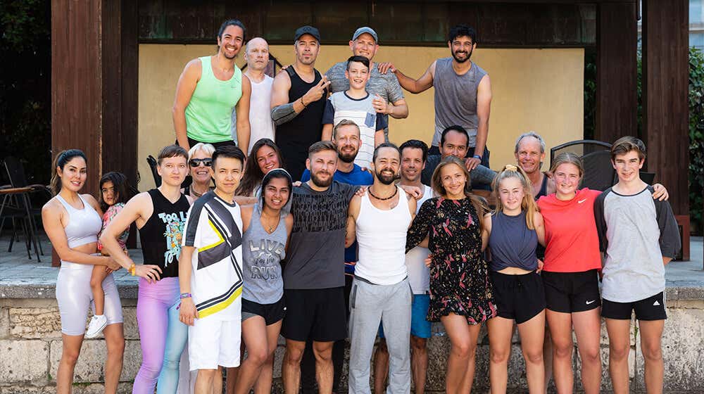 Ronan Diego de Oliveira con sus alumnos