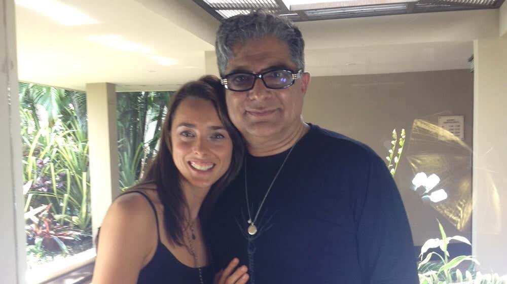 Jennifer Partridge with Deepak Chopra
