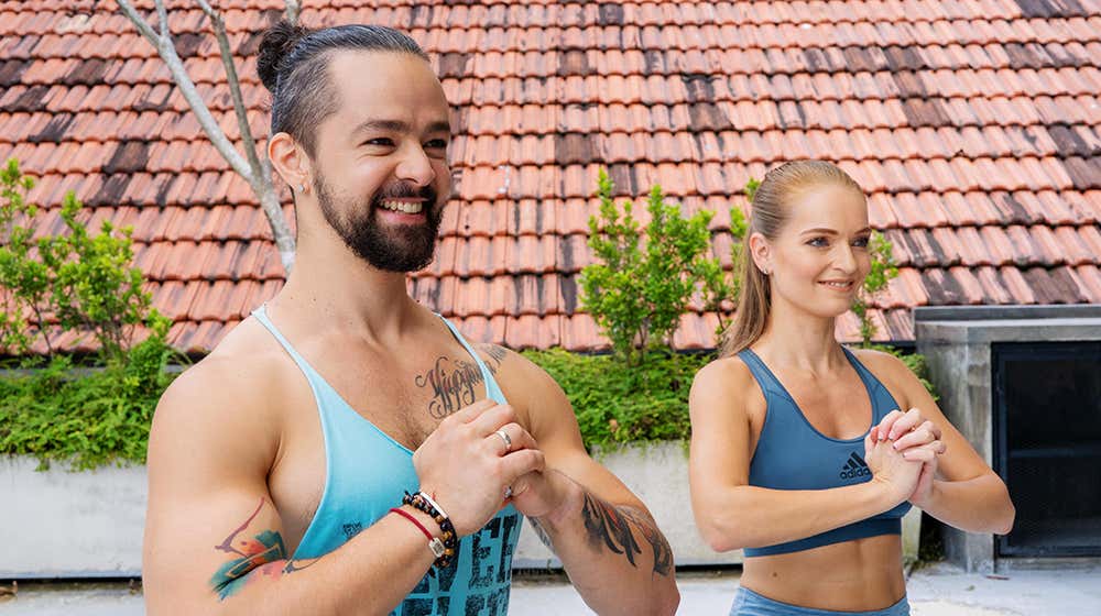 Ronan and Monique training