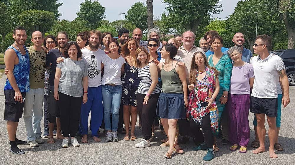 Charlie and his students at a lucid dreaming workshop in Czech Republic