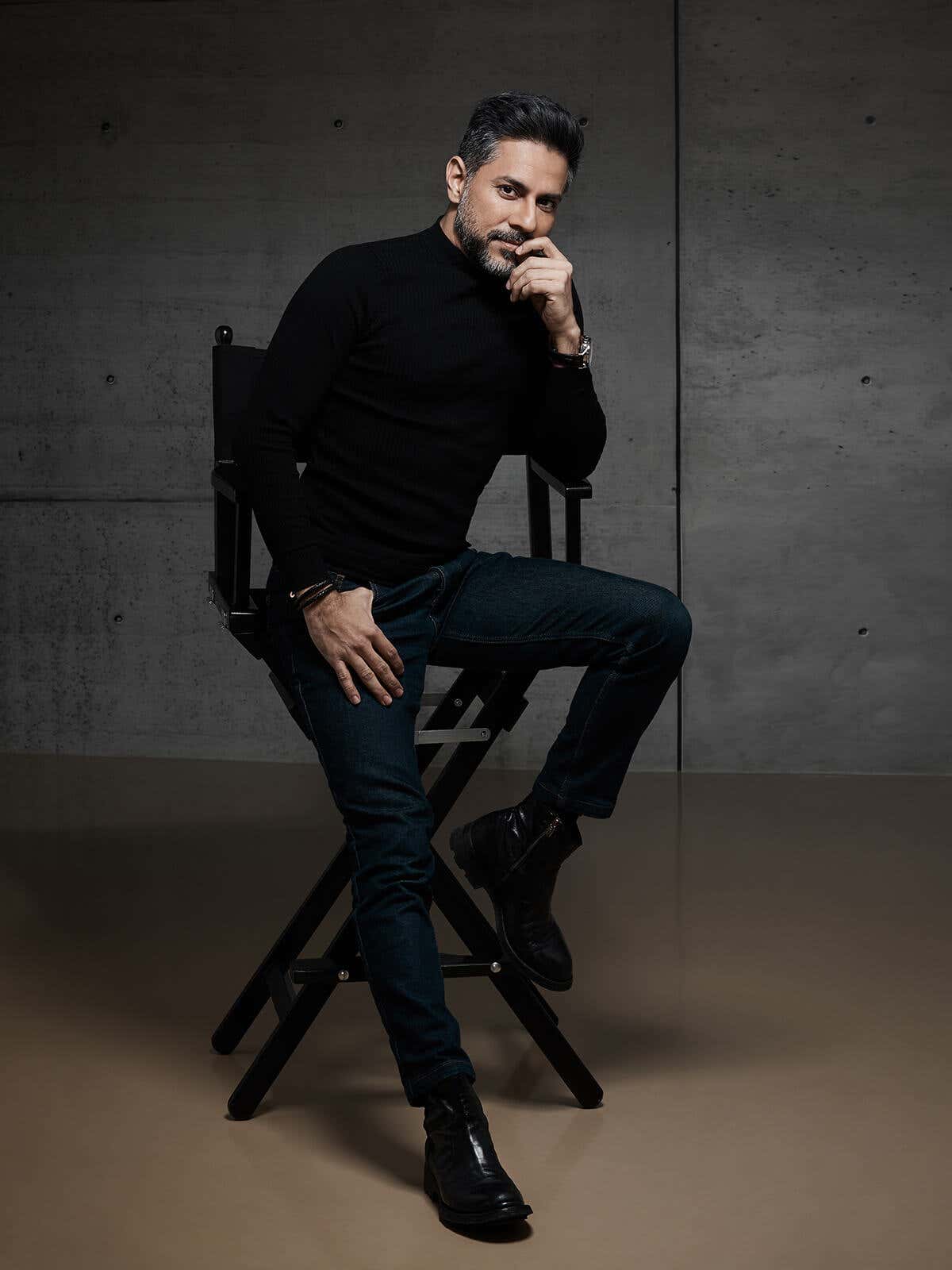 Vishen in a dark blue shirt