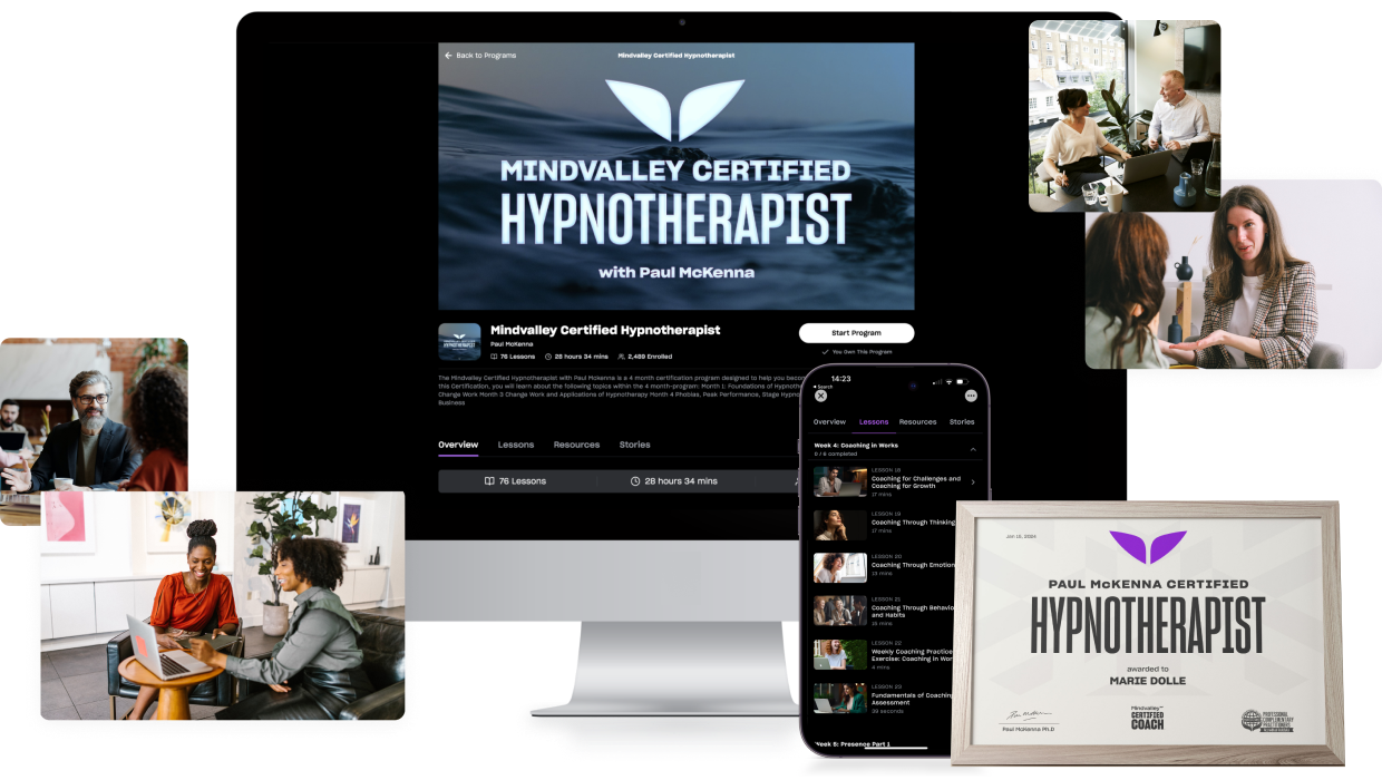 Certified Life Coach on multiple devices