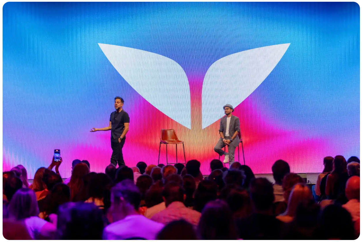 Vishen on stage at Supercoach event in 2025