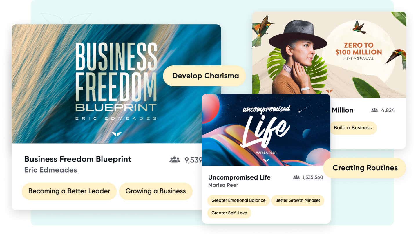 Mindvalley recommends quests based on results of quizzes