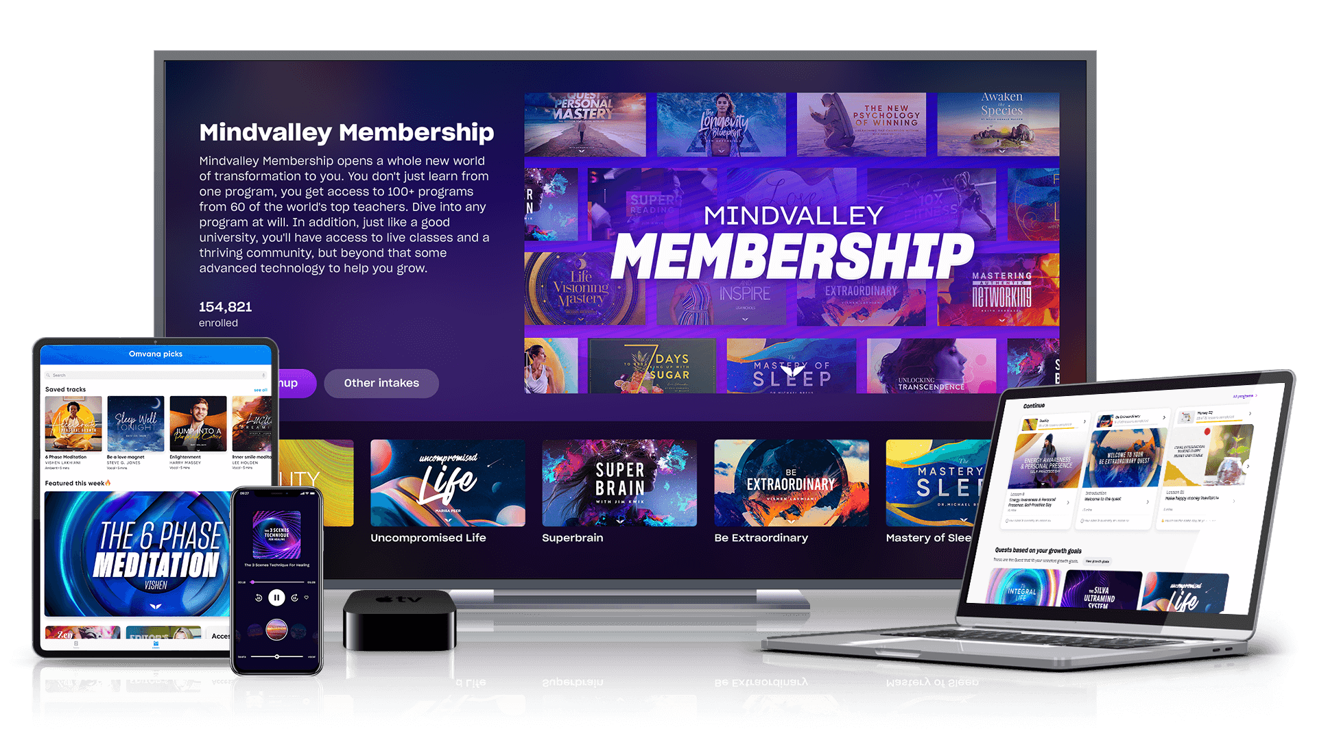 Mindvalley Quest All Access on various devices