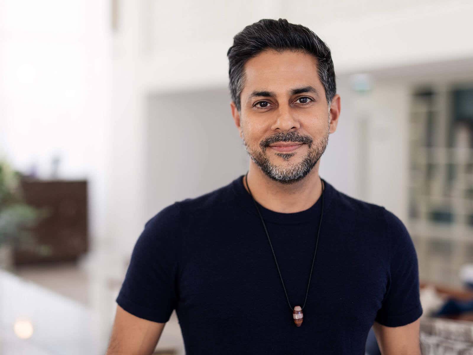 Vishen sitting on a chair