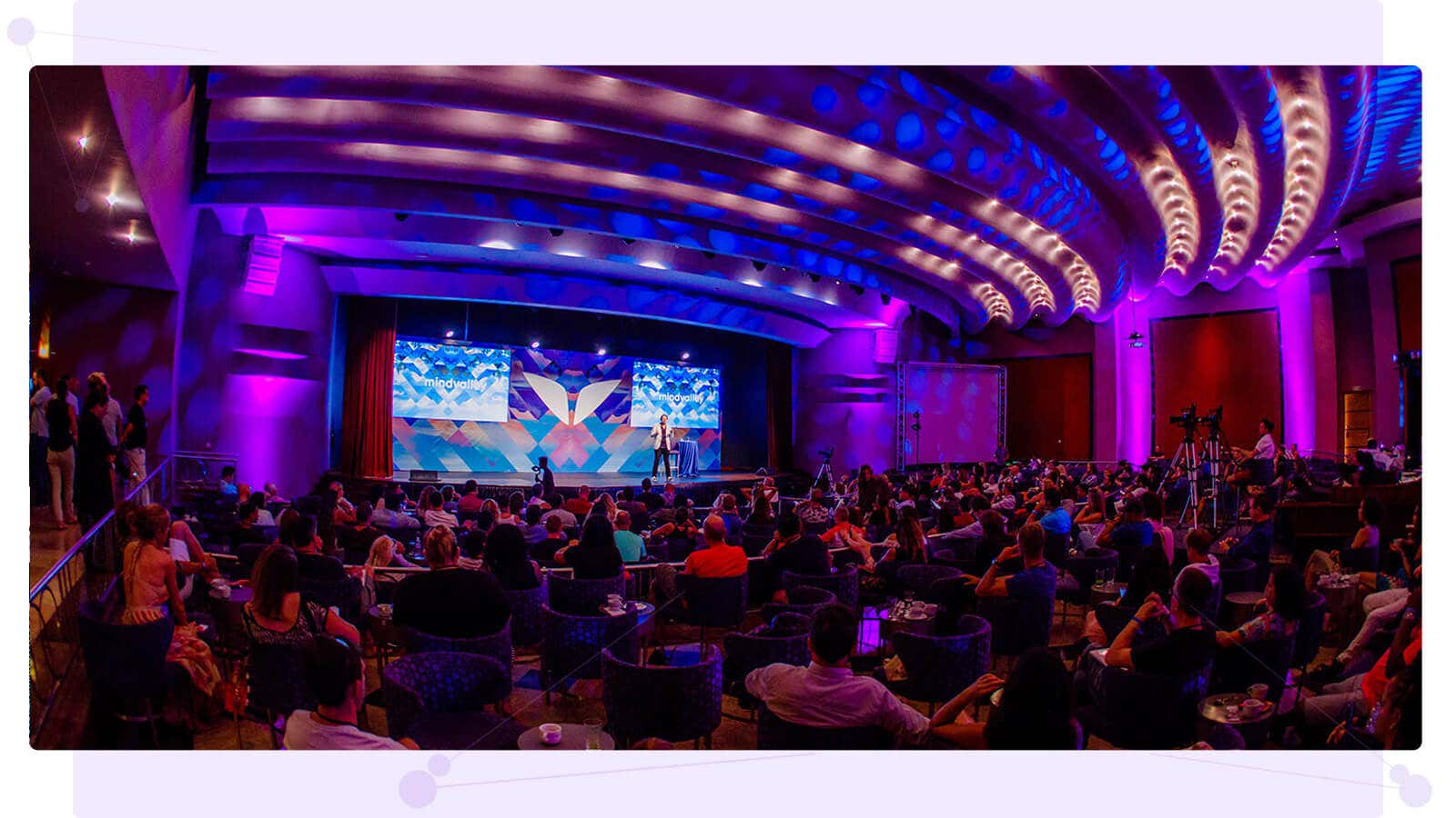 Big Mindvalley event hall filled with people