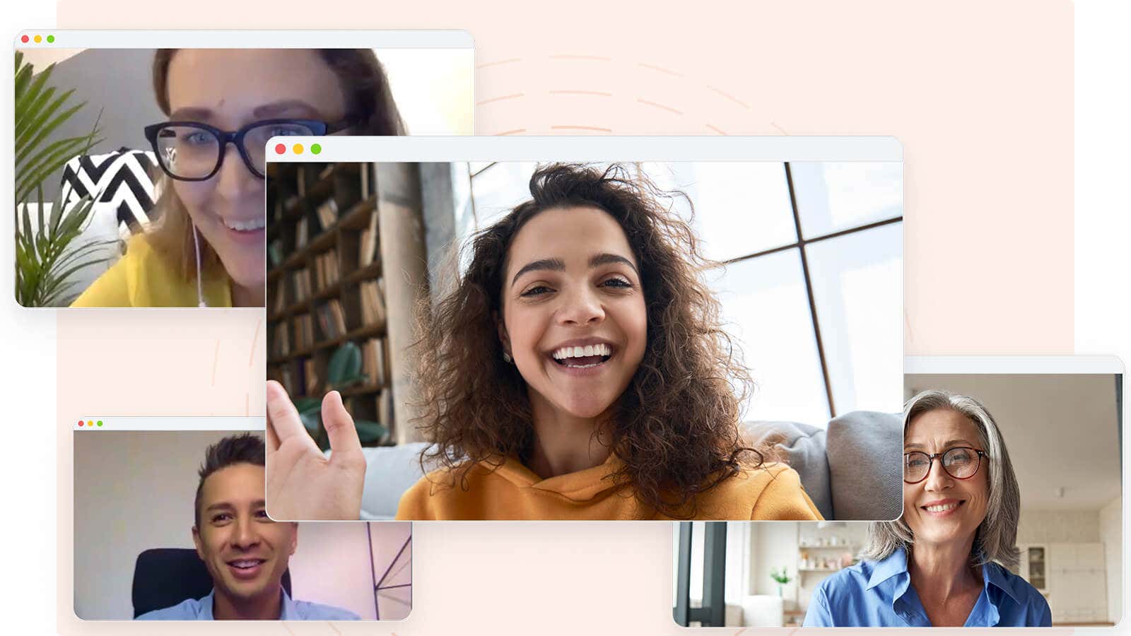 Mindvalley Connection app, showing friend requests, meet up and events and other feature from the app.