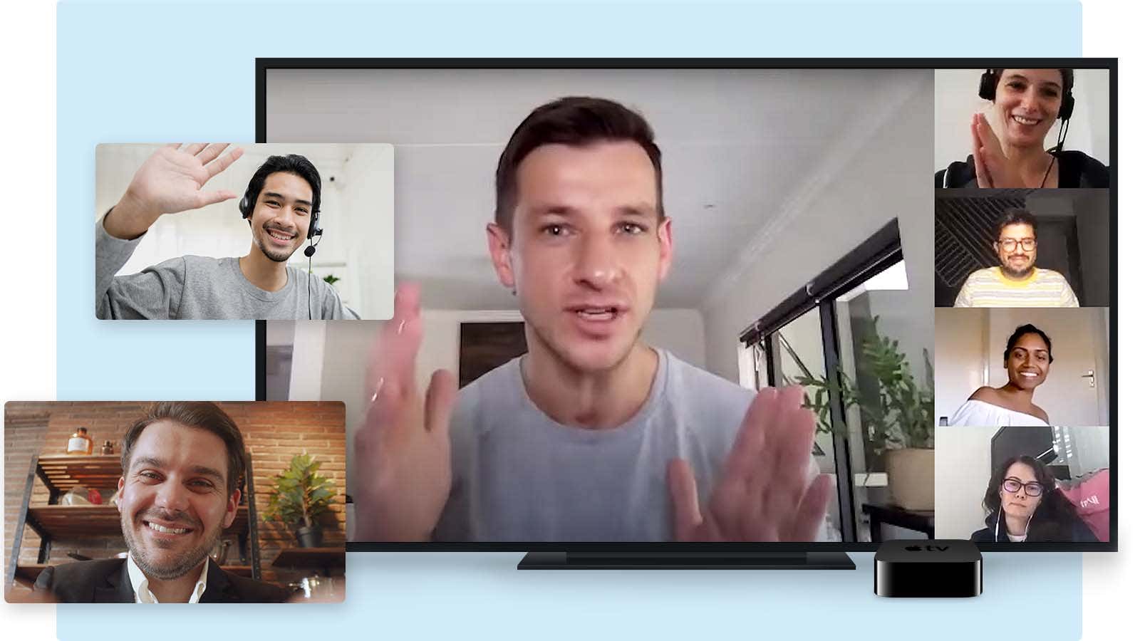 Lorenzo and other people on a Zoom Call