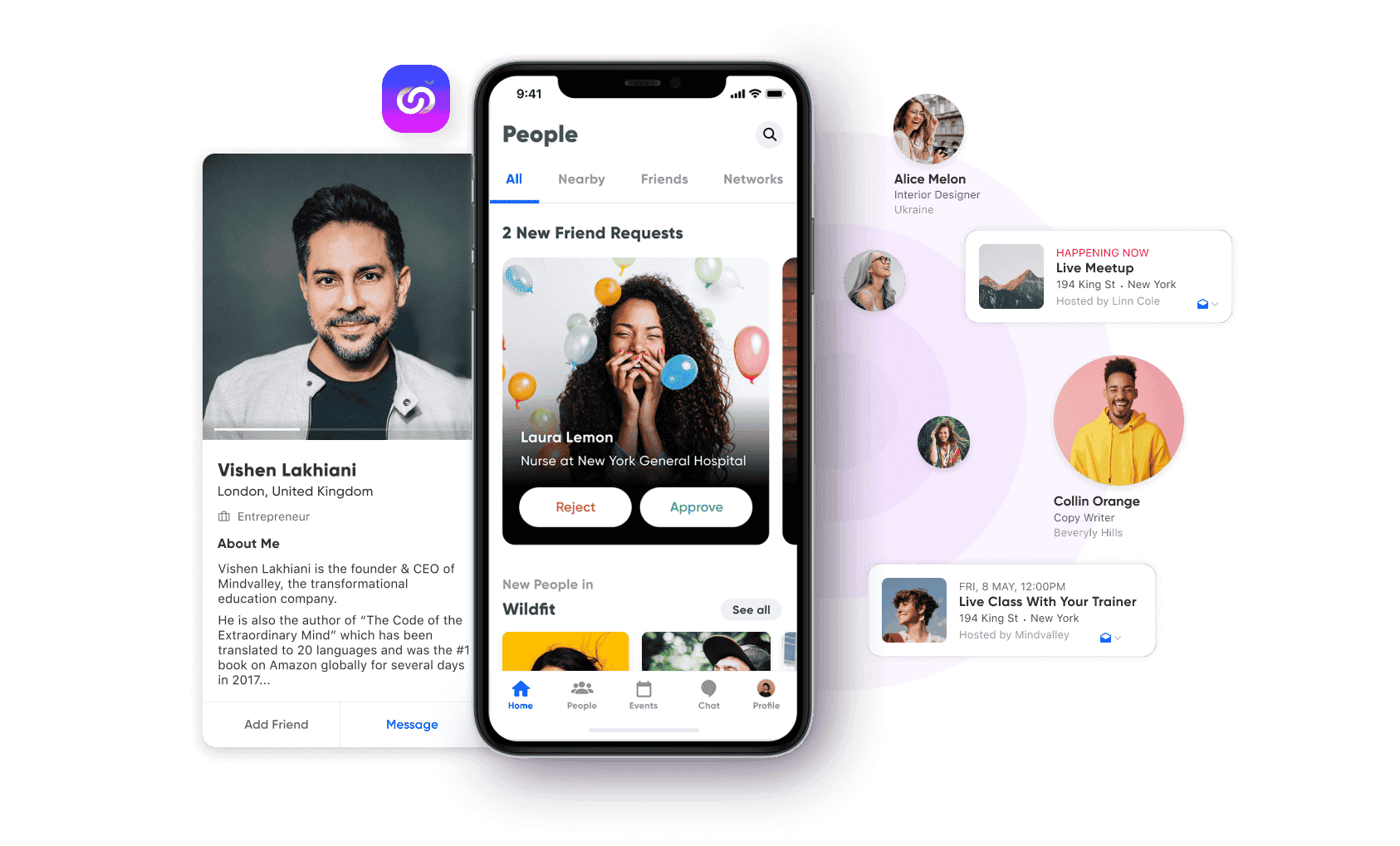 Mindvalley connect app on mobile screen