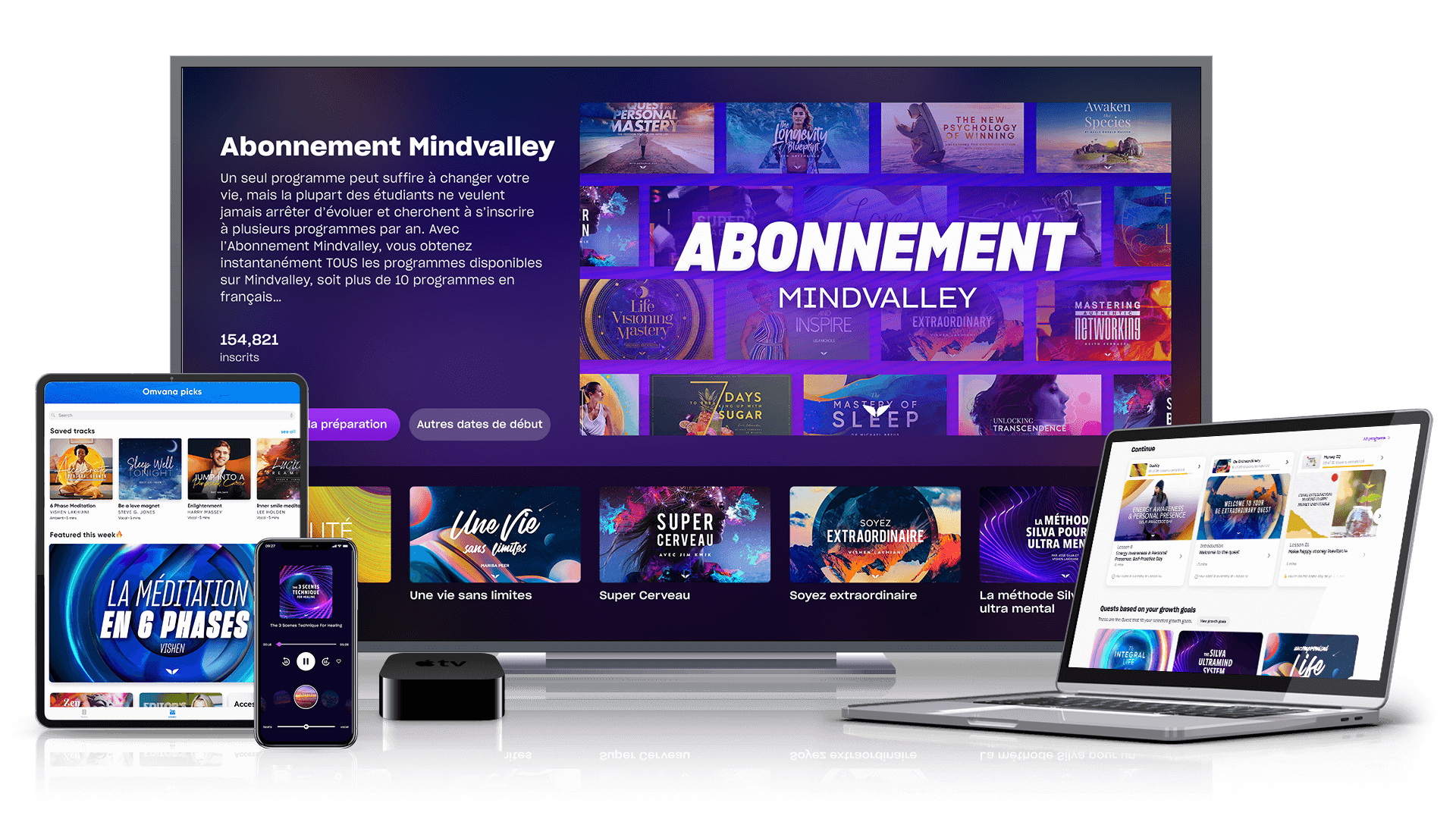 Mindvalley Quest All Access sur divers appareils