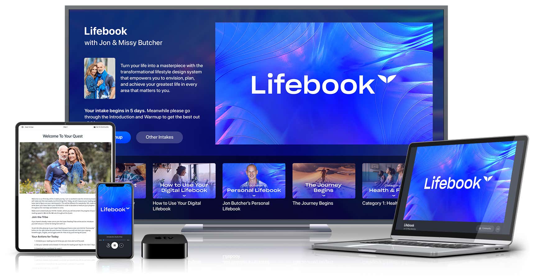 Lifebook Online on various devices
