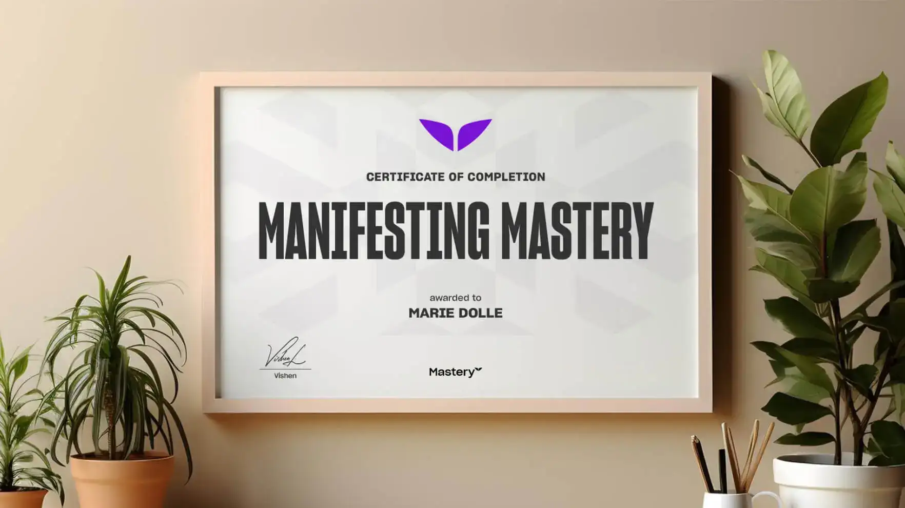 Certificate of completion