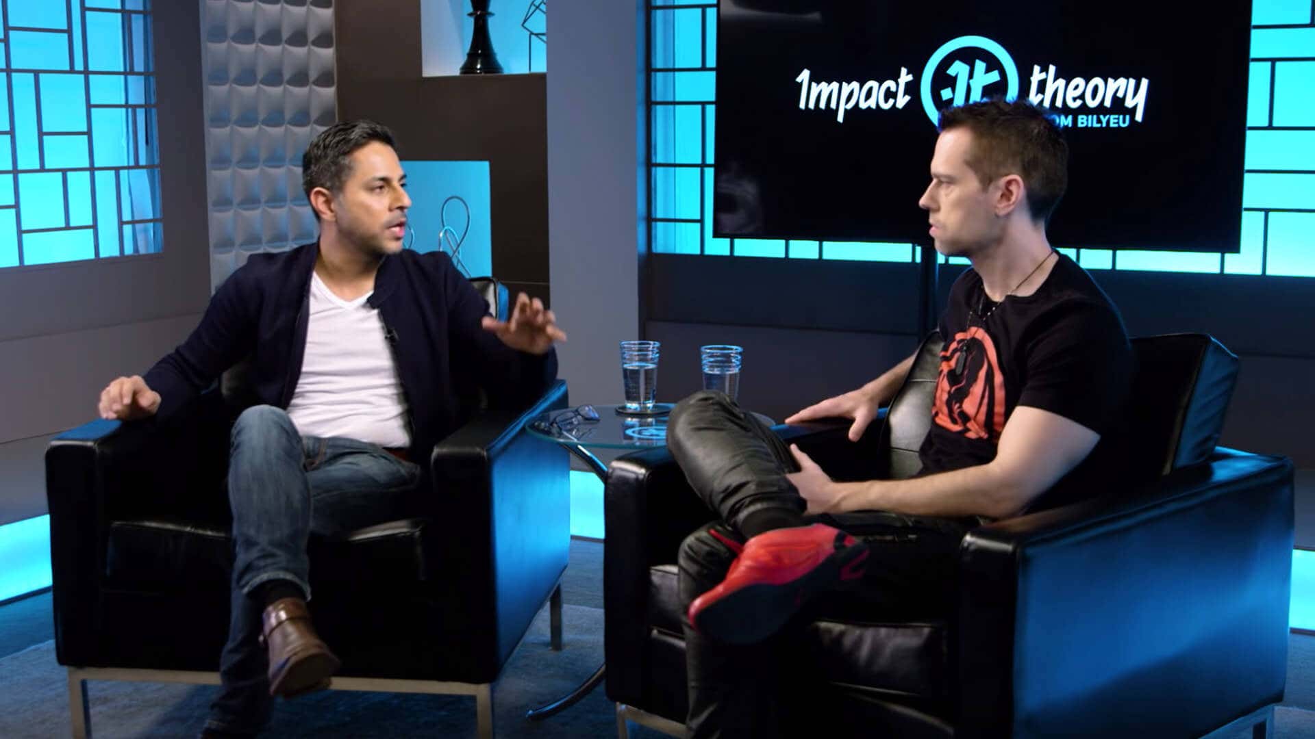 Vishen talking to Tom Bilyeu