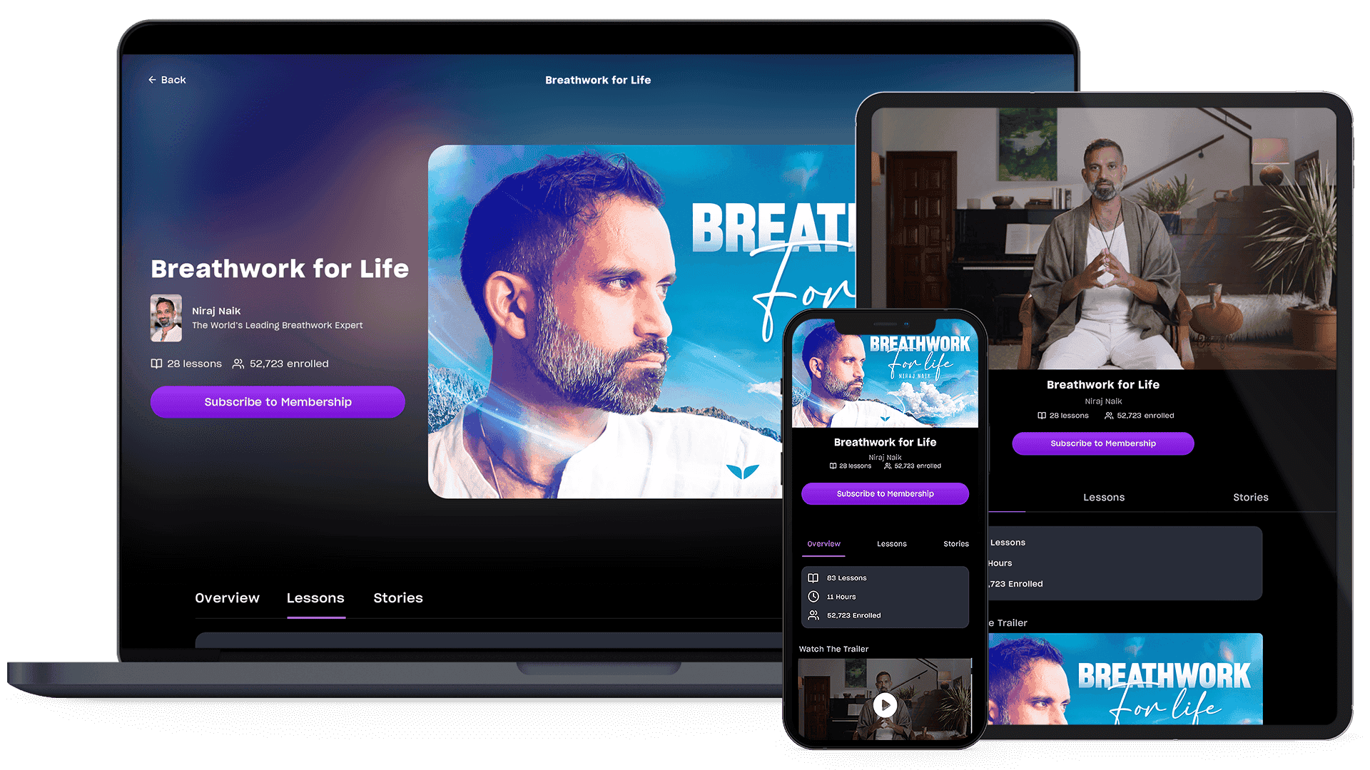 Breathwork for Life on multiple devices
