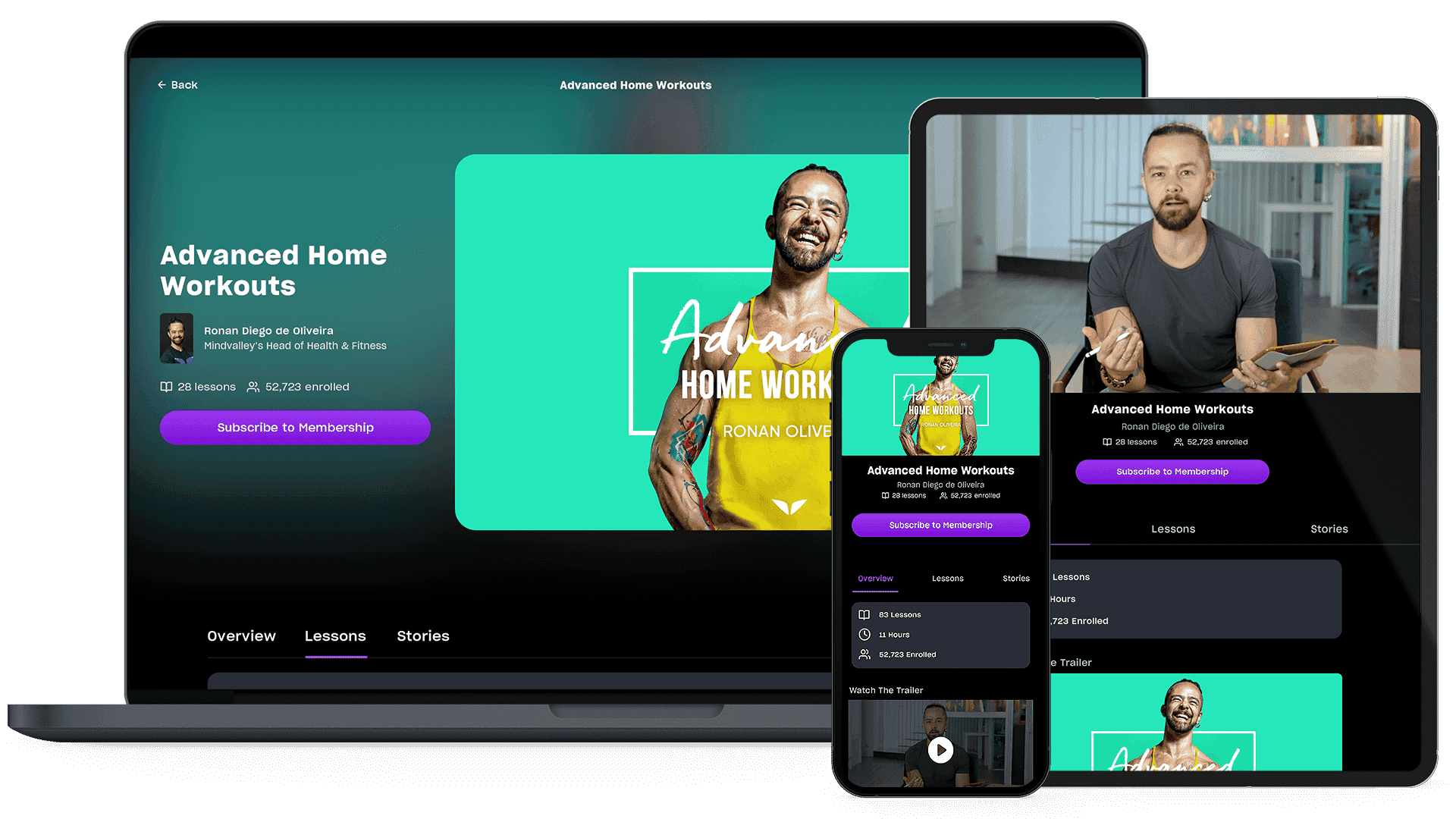 Advance Home Workouts on multiple devices