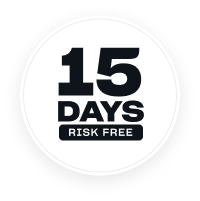 15 days refund badge