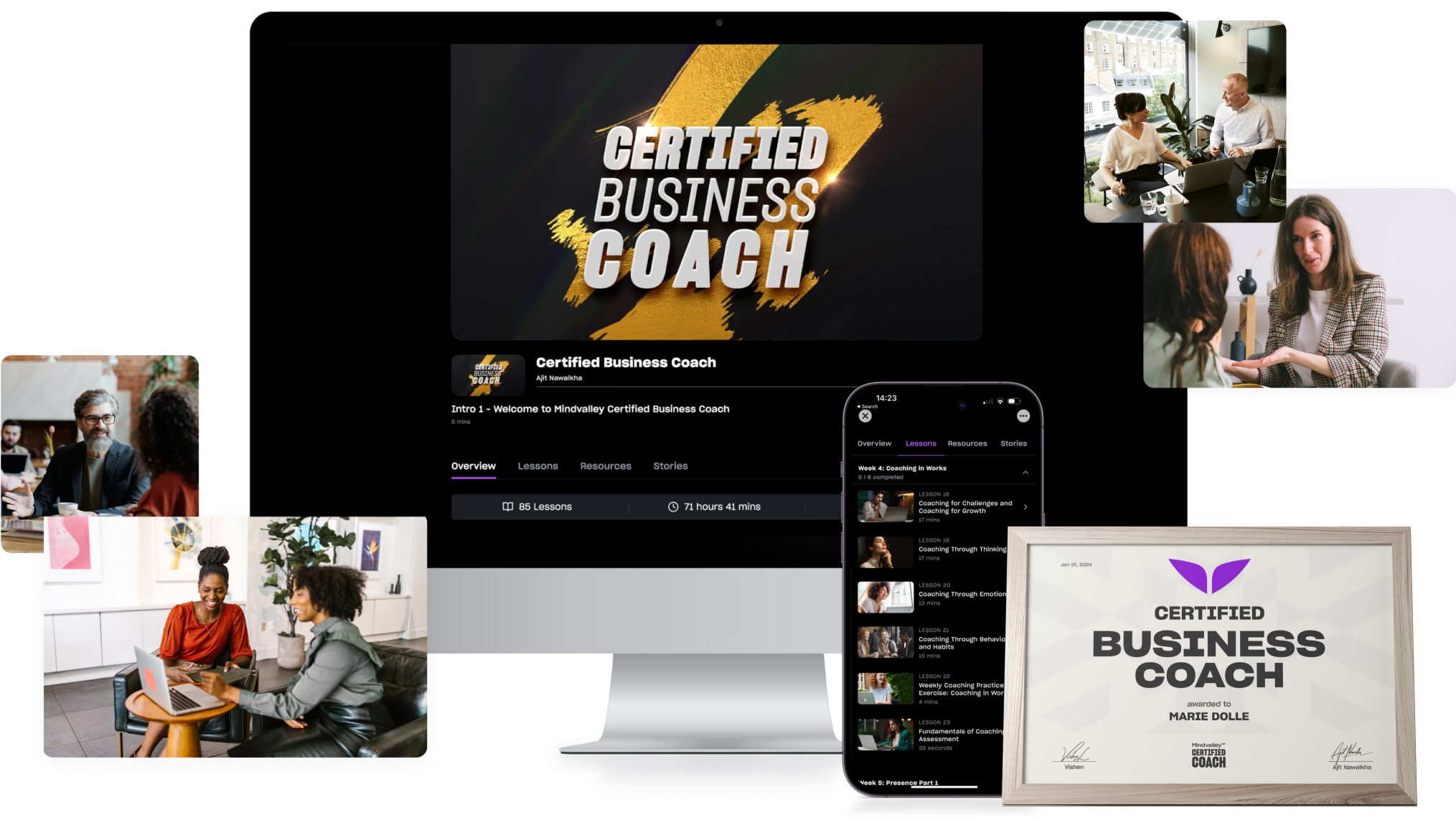 Certified Life Coach on multiple devices