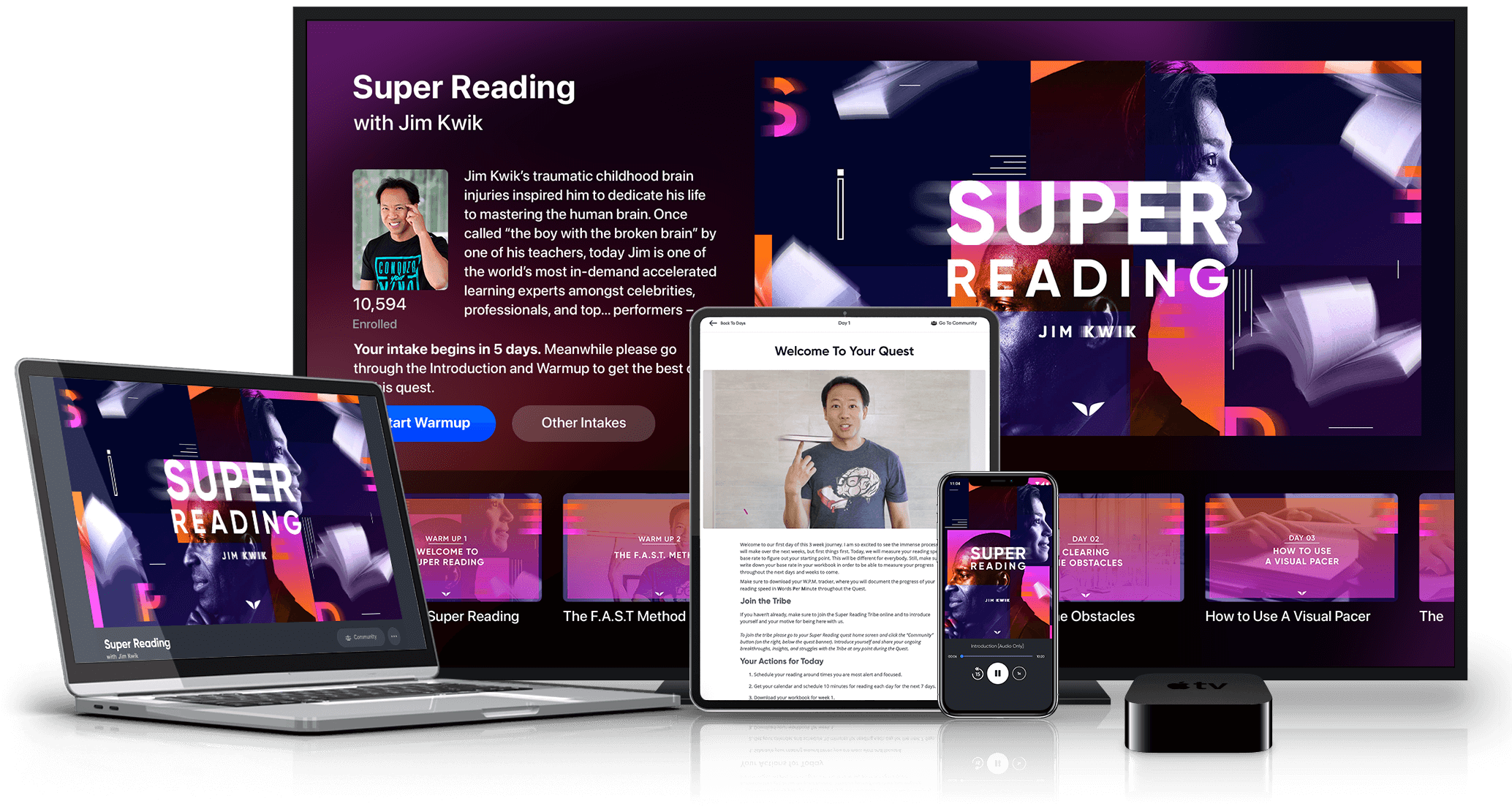 Super Reading on various devices