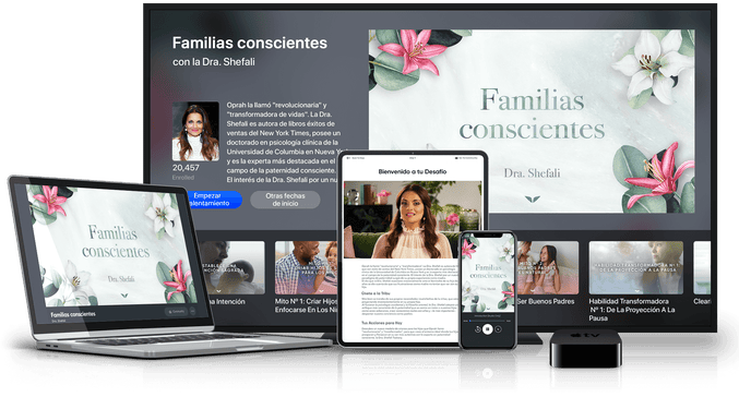 Familias conscientes en varios dispositivos