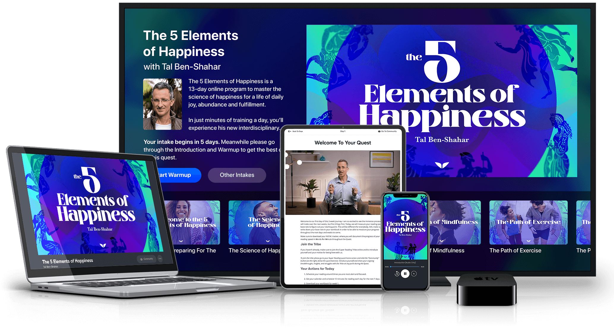 The 5 Elements of Happiness on multiple devices