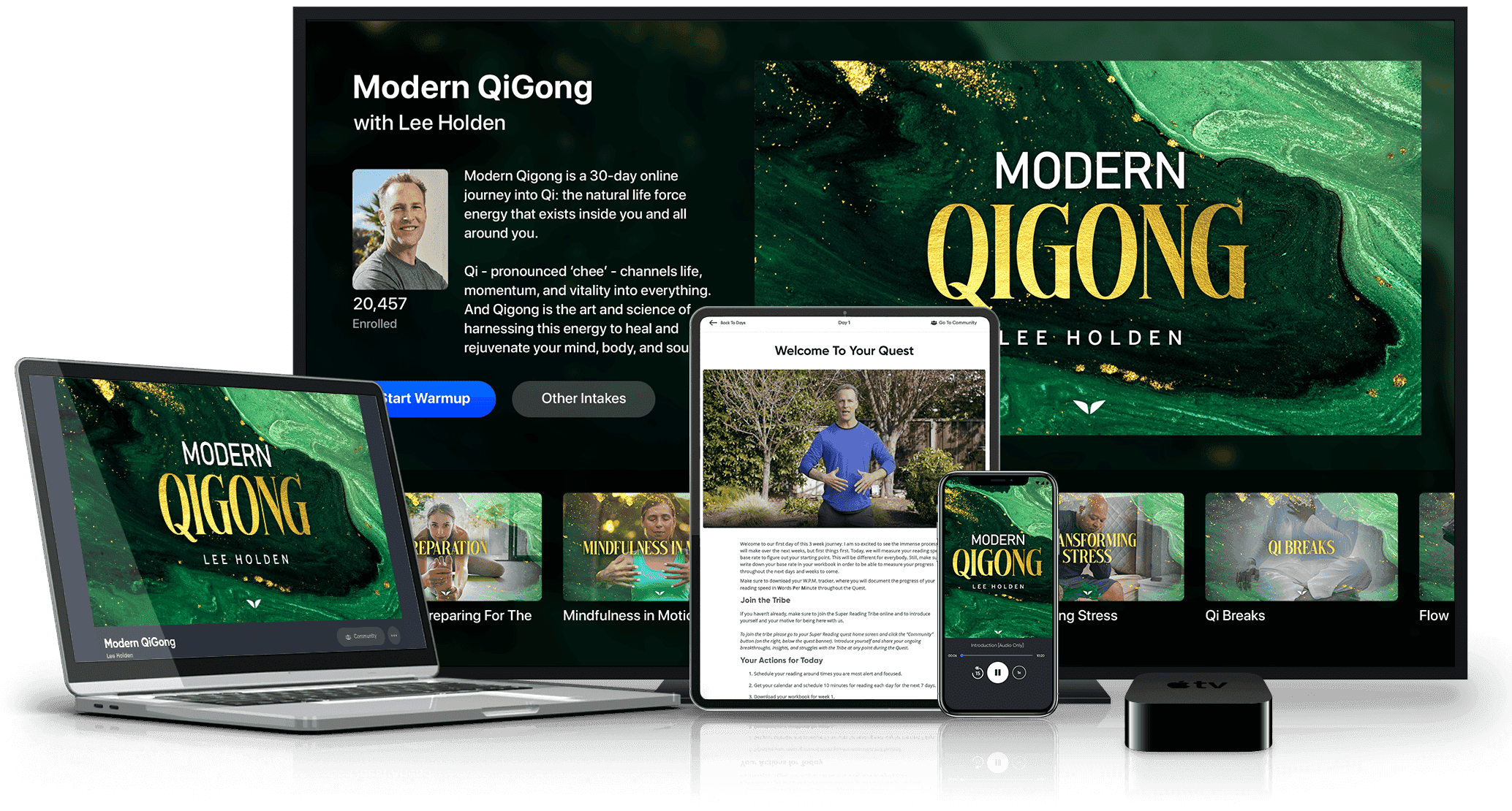 Modern QiGong on multiple devices