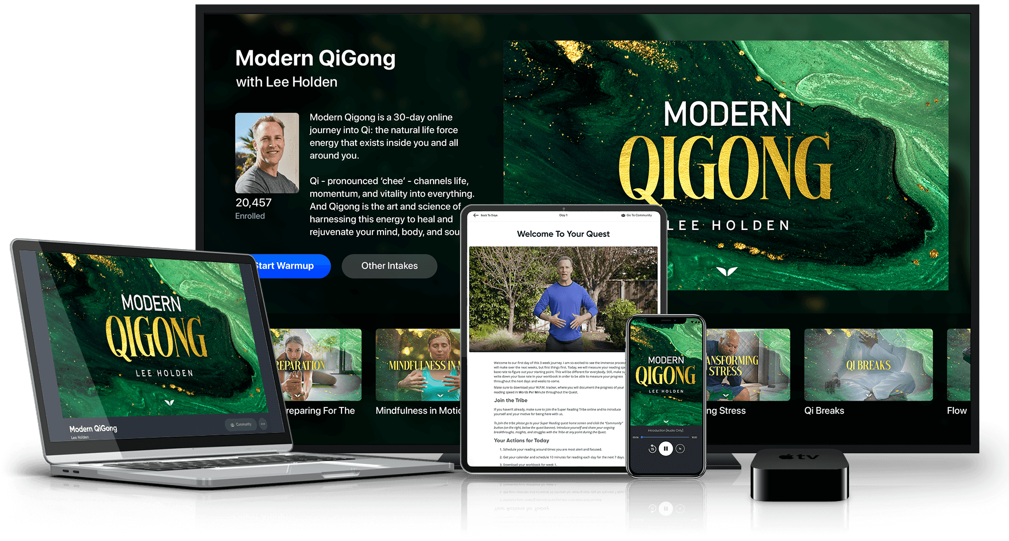 Modern QiGong on multiple devices