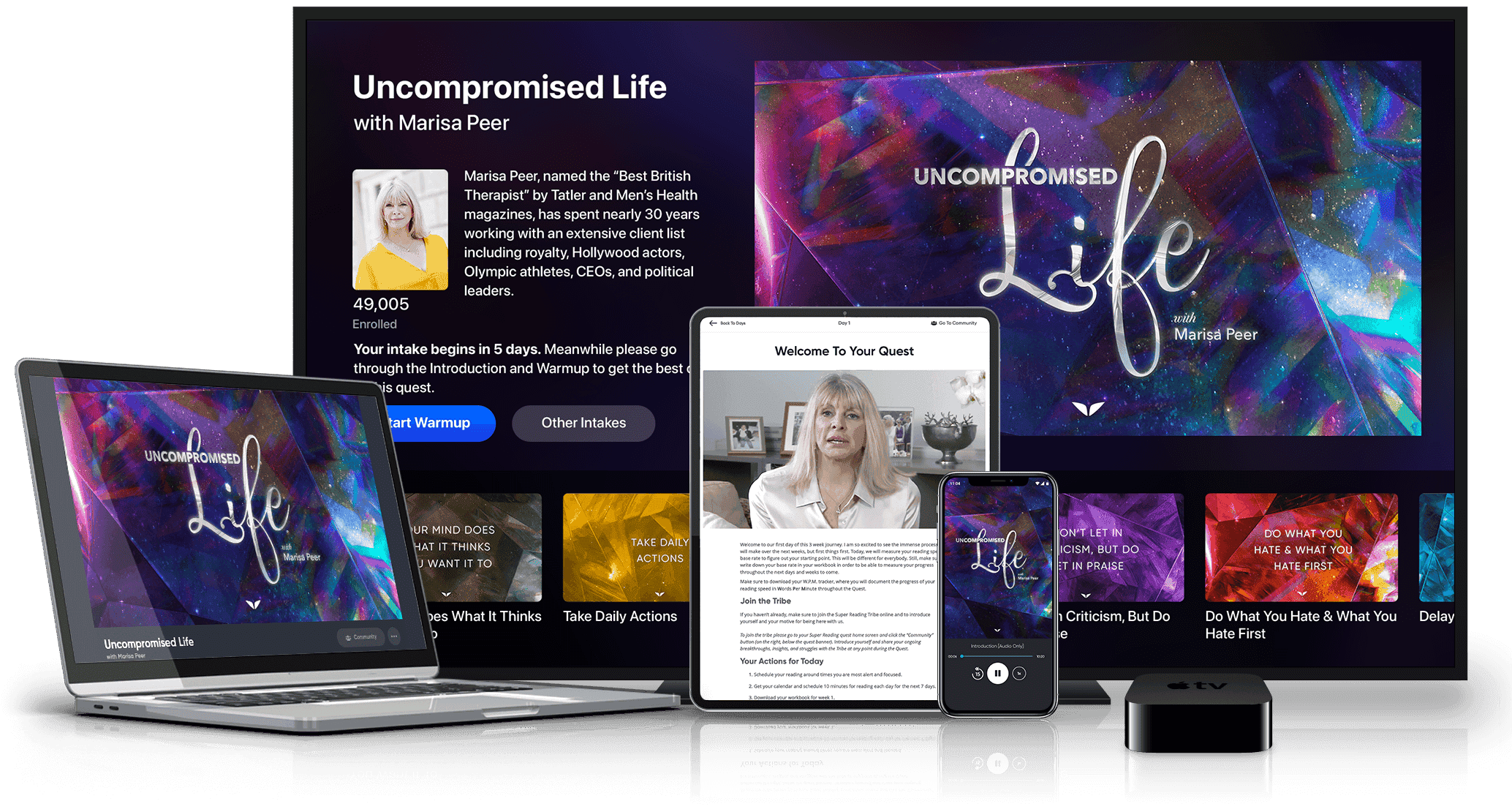 Available on your Personal Computer, Tablet, Smartphone & Apple TV