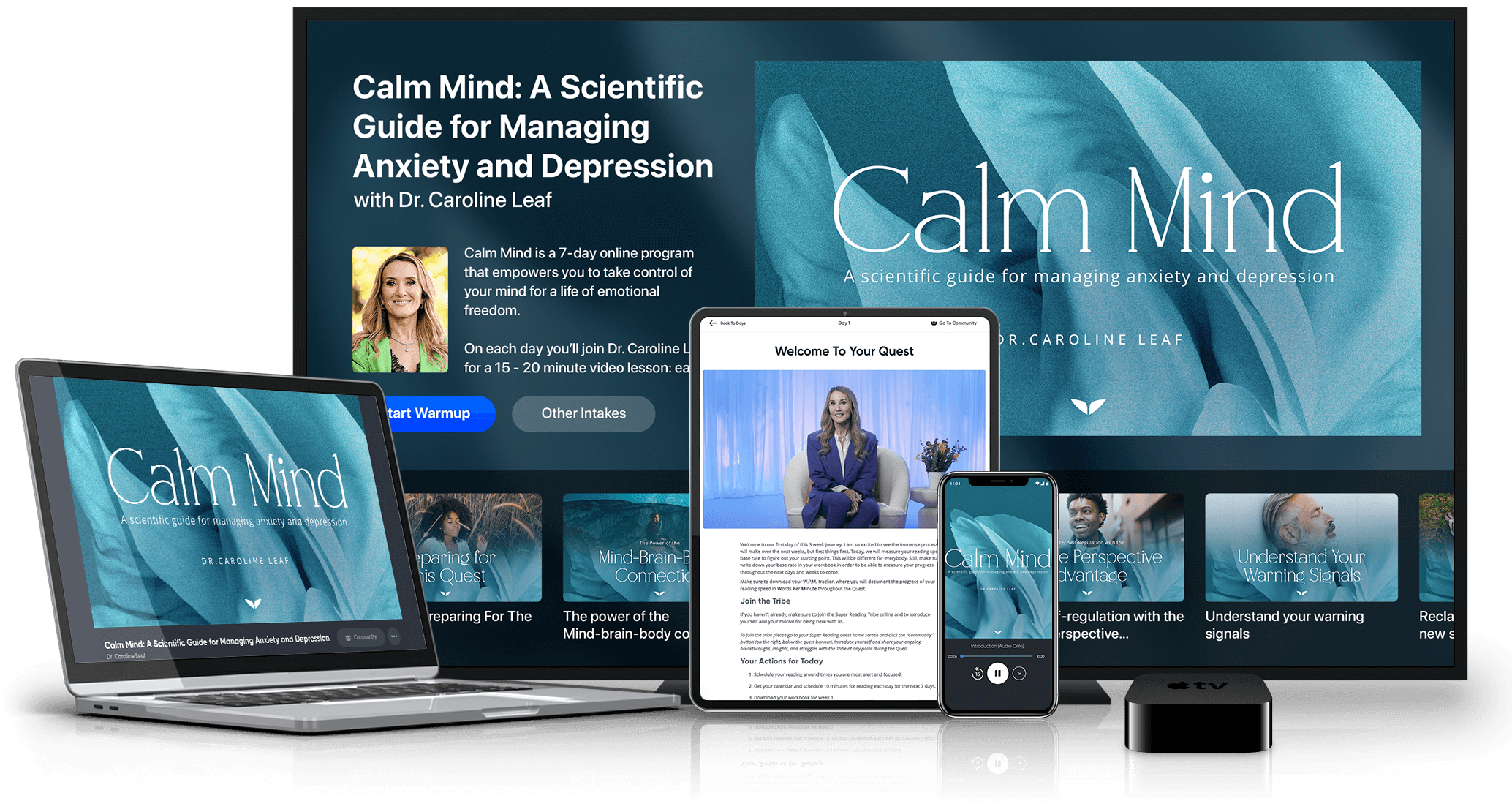 Calmness: A Scientific Method for Managing Anxiety and Depression on multiple devices