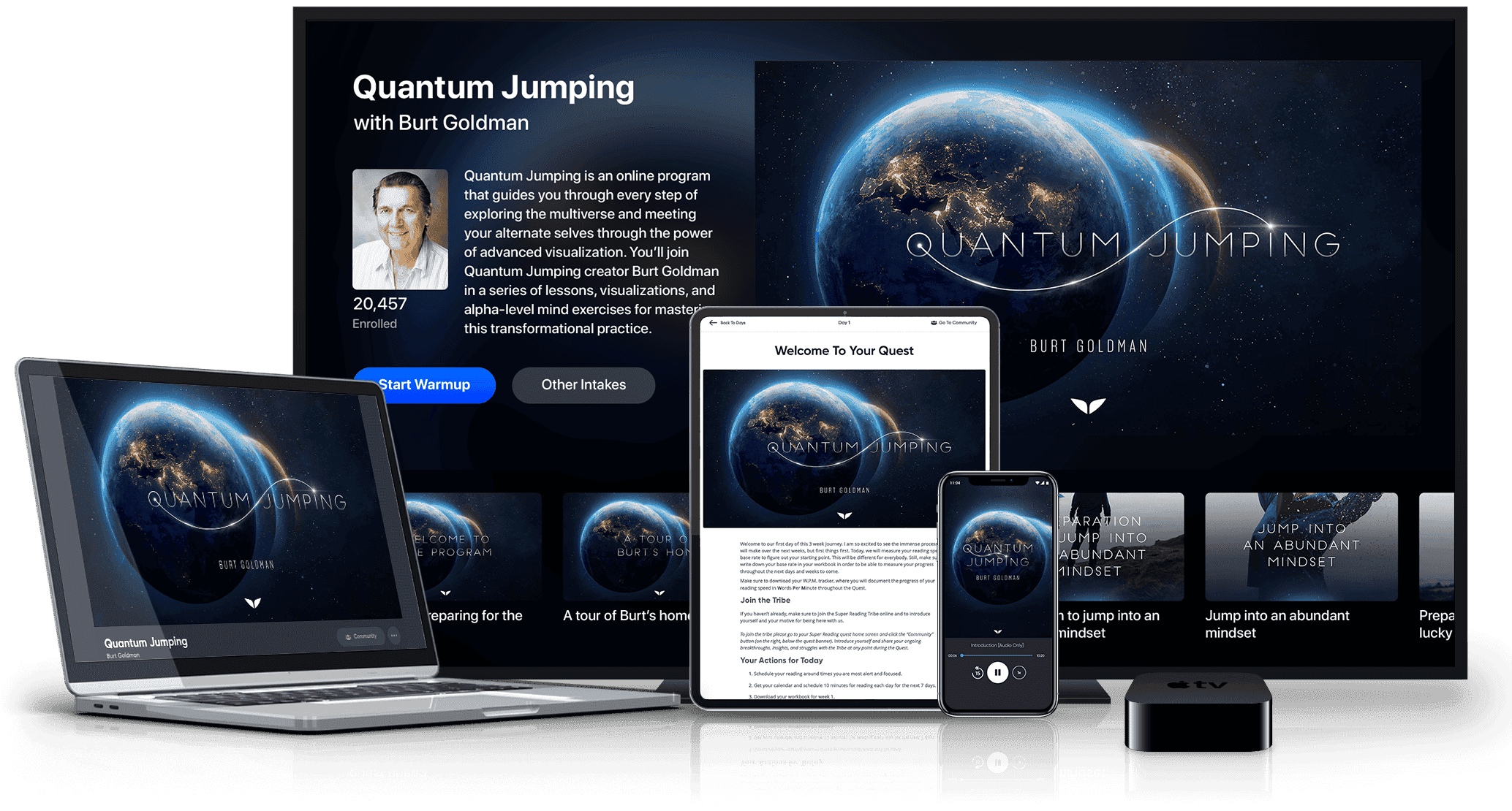 Quantum Jumping on multiple devices