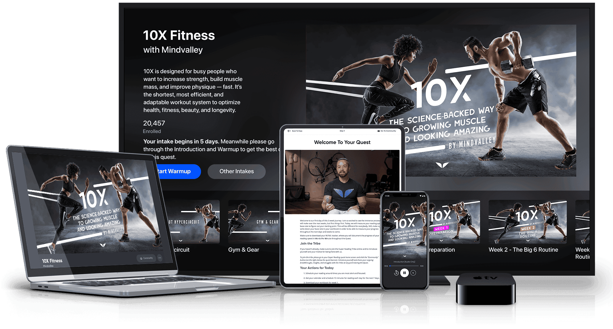 10X Fitness on multiple devices