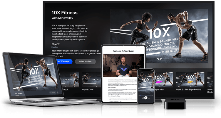 10X Fitness en múltiples dispositivos