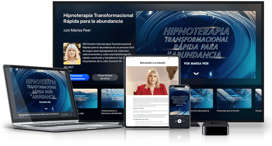 Rapid Transformational Hypnotherapy for Abundance on various devices