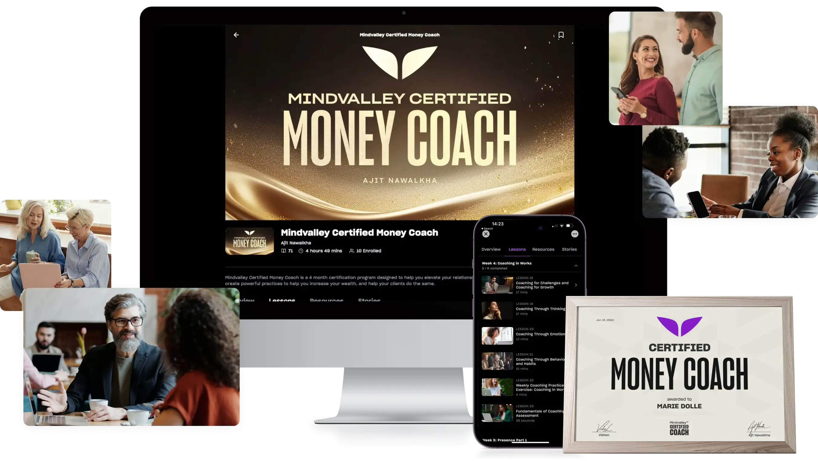 Certified Life Coach on multiple devices