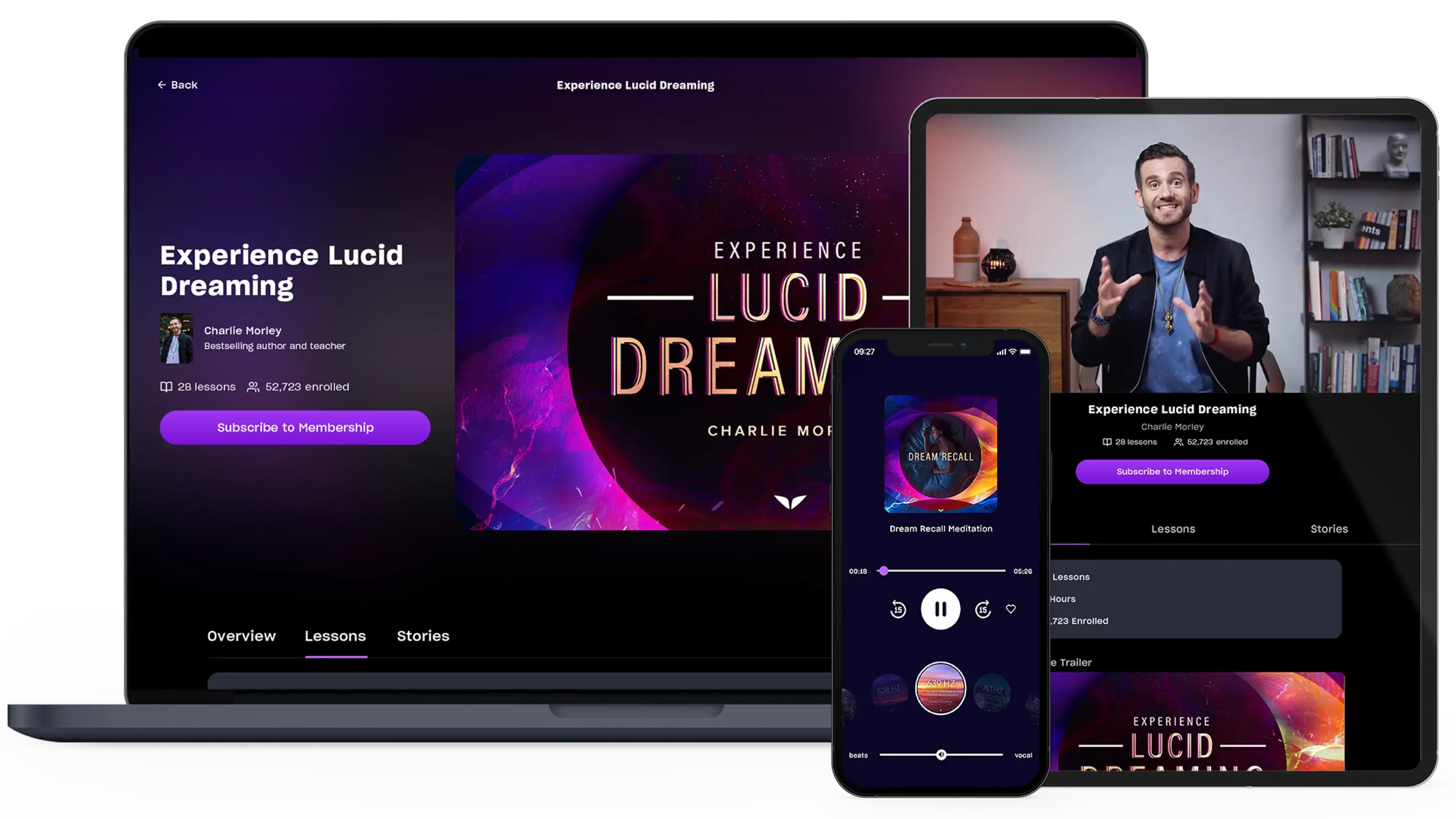 Experience Lucid Dreaming on multiple devices
