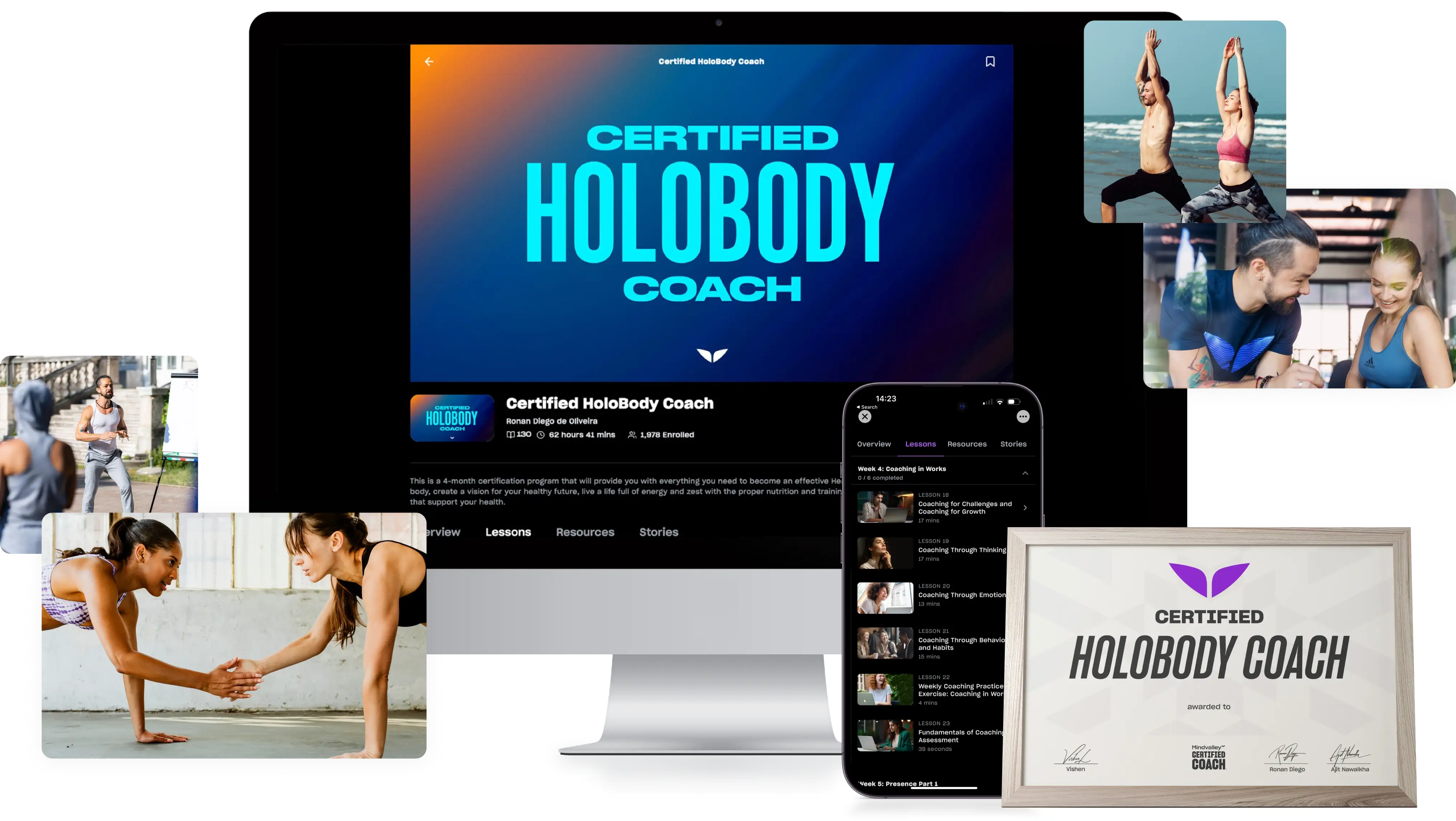 Certified Life Coach on multiple devices