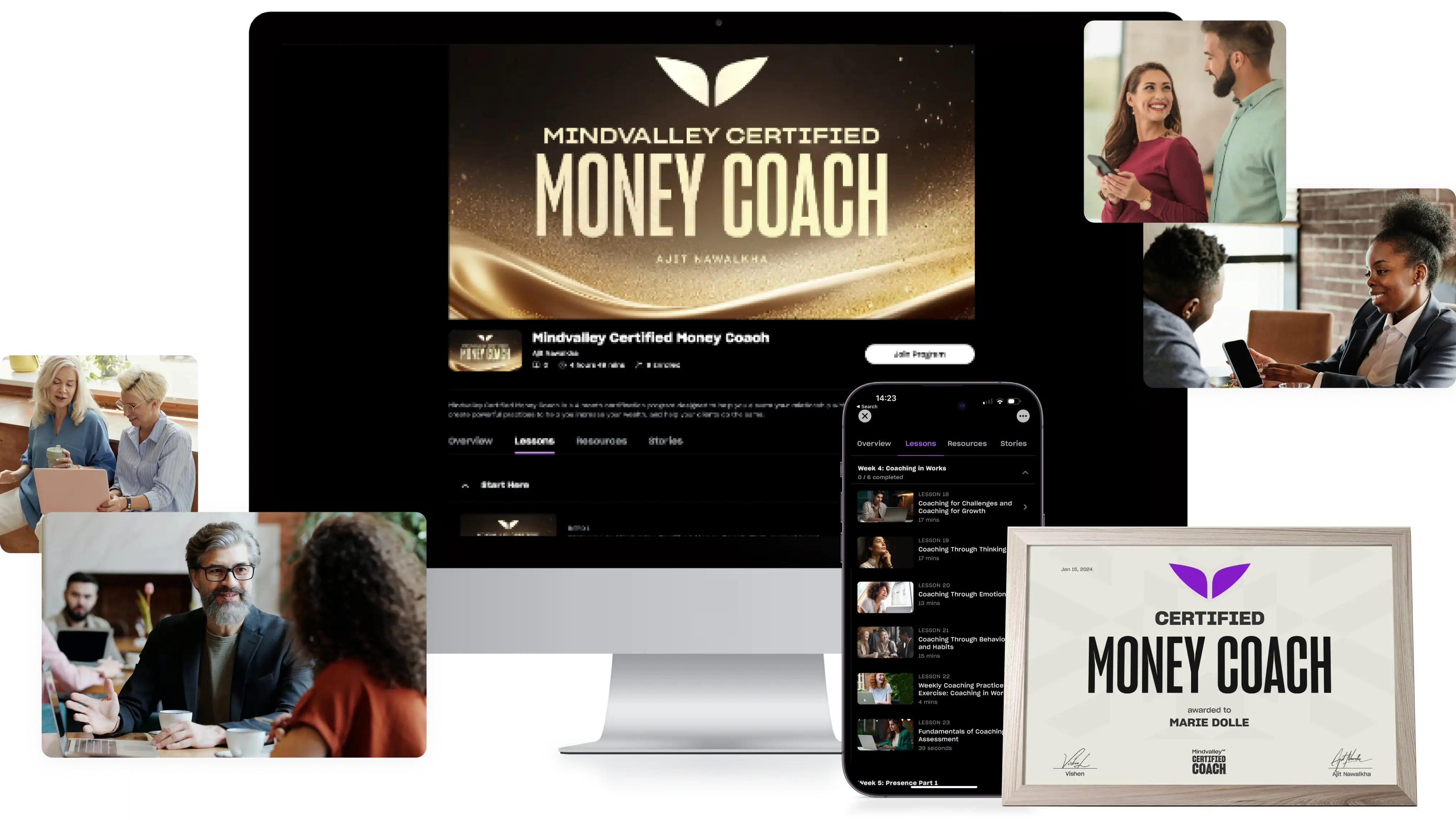 Certified Life Coach on multiple devices