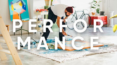 Category Performance - image of an artist painting