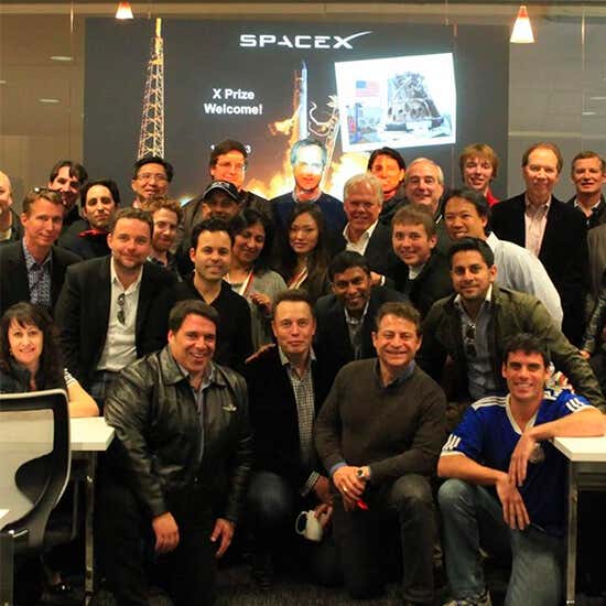 Vishen Lakhiani and Naveen Jain at Space X