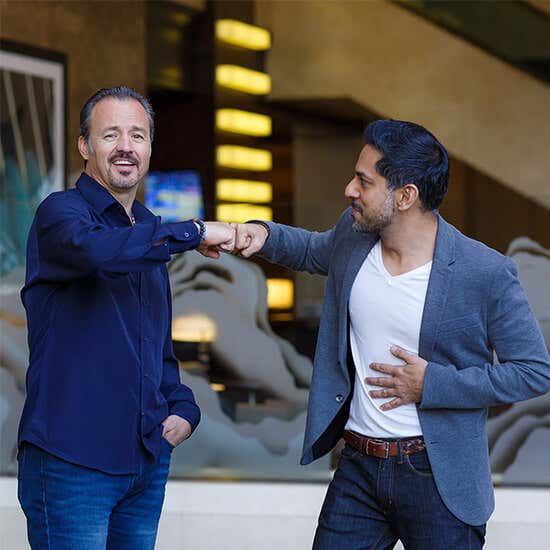 Vishen Lakhiani und Eric Edmeades