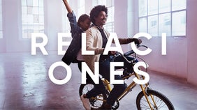 Category Relationships - happy, young couple riding a bicycle together