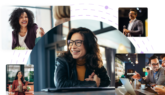 Community & global meet-ups through a device