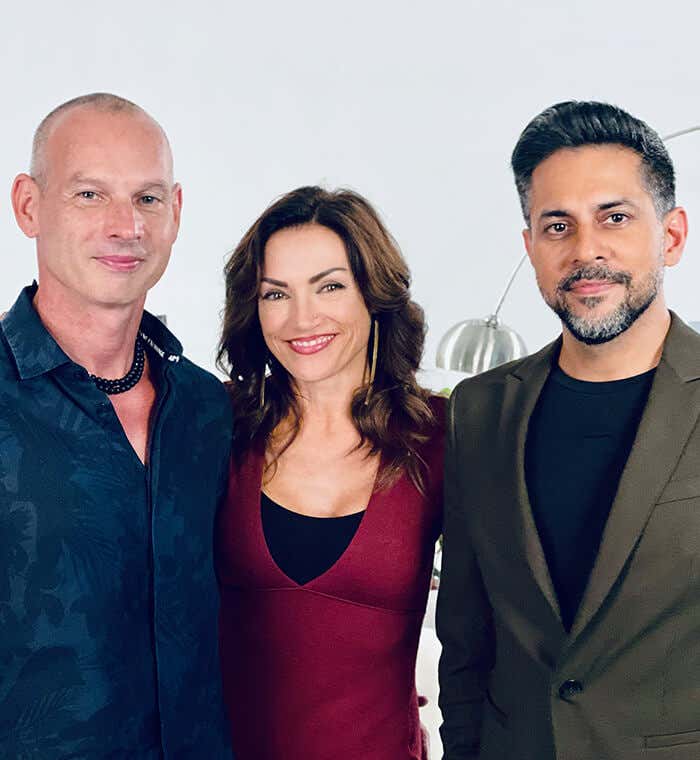 Portrait of Vishen, Jon & Missy Butcher