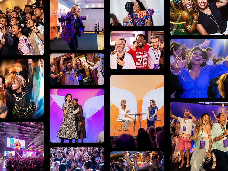 Collage of Mindvalley events