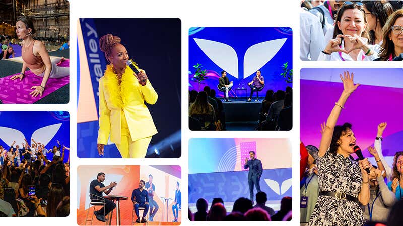 Collage of Mindvalley events